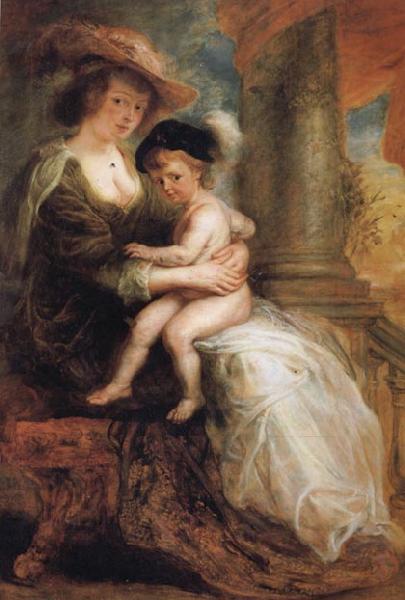 Peter Paul Rubens Helene Fourment and her Eldest Son Frans oil painting picture